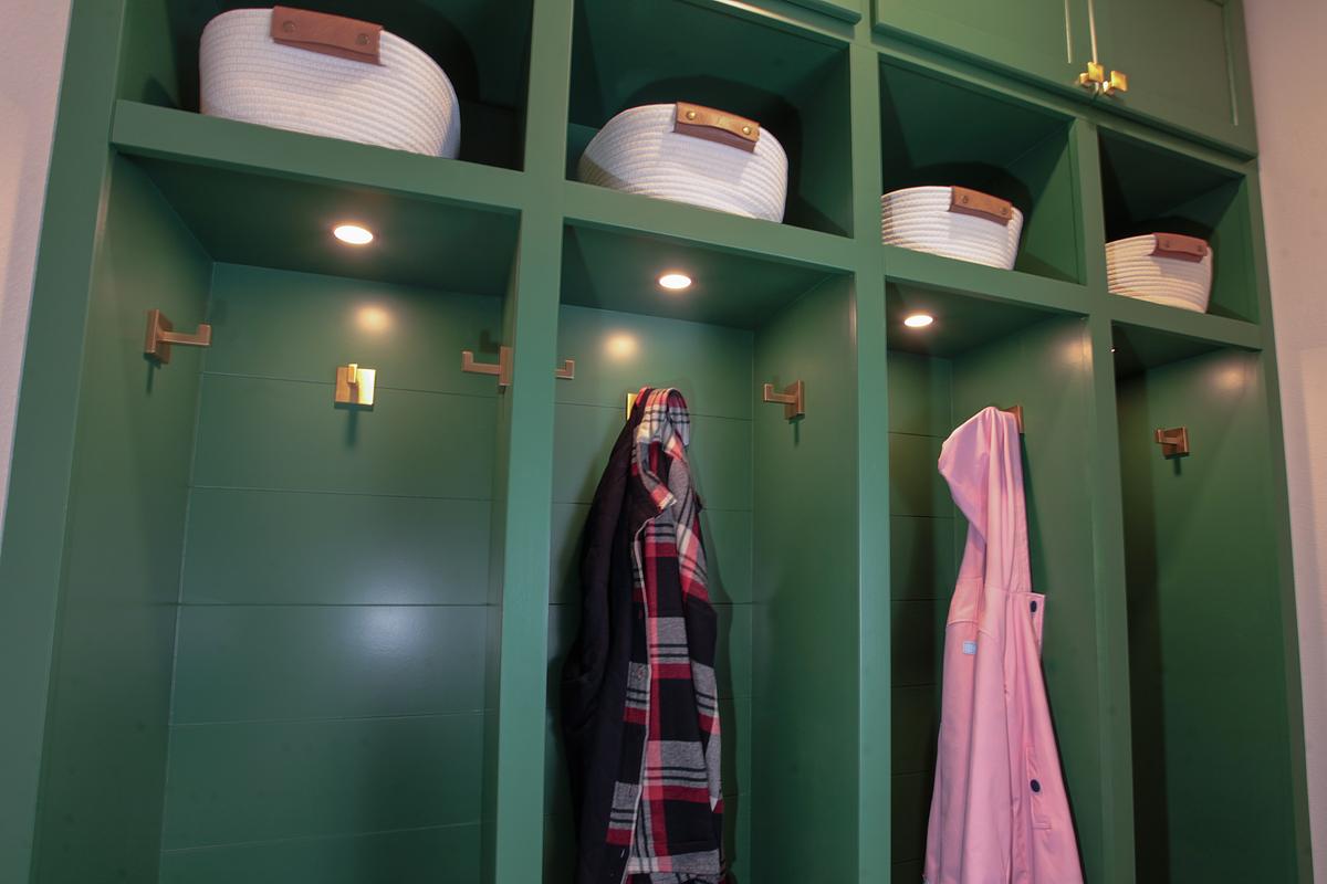 Entry Closet Cubbies